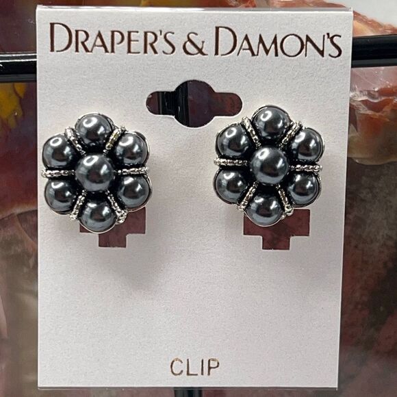 Drapers & Damons Clip on Beaded  Earrings $16ea / 3 for $25 - Picture 8 of 8